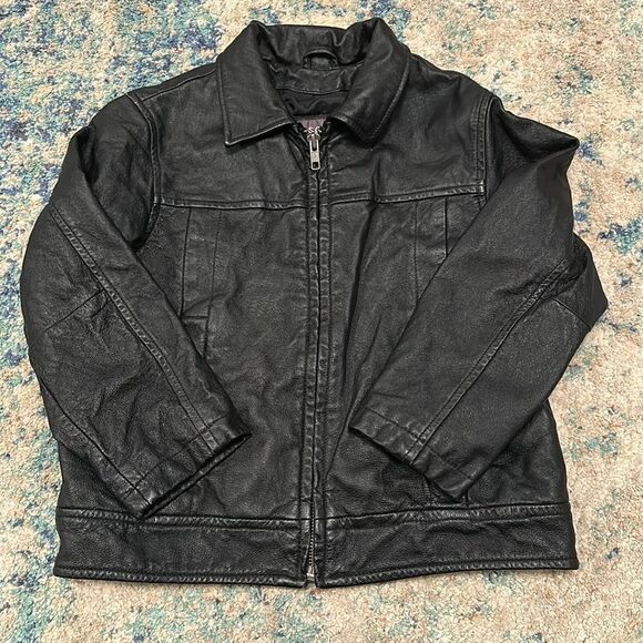 Kids Vintage Wilson’s Leather Coat - Picture 1 of 11